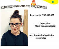 psycholog mgr Dominika Sowińska